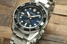 Load image into Gallery viewer, Seiko Prospex Sea Automatic Diver Green Dial Silver Steel Strap Watch For Men - SPB187J1
