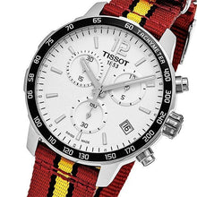 Load image into Gallery viewer, Tissot Quickster Chronograph NBA Miami Heat Edition White Dial Two Tone NATO Strap Watch for Men - T095.417.17.037.08