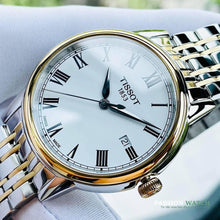 Load image into Gallery viewer, Tissot T Classic Carson Quartz White Dial Two Tone Steel Strap Watch for Men - T085.410.22.013.00