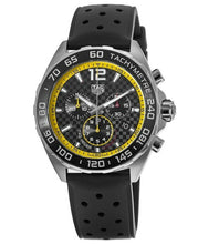 Load image into Gallery viewer, Tag Heuer Formula 1 Chronograph Black Dial Black Rubber Strap Watch for Men - CAZ101AC.FT8024