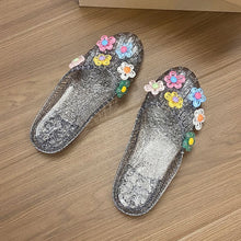 Load image into Gallery viewer, Women's Slippers, Crystal Shoes, Flat Sandals
