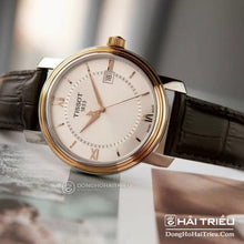 Load image into Gallery viewer, Tissot Bridgeport Lady White Dial Brown Leather Strap Watch For Women - T097.010.26.118.00
