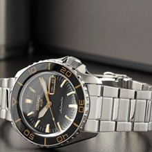 Load image into Gallery viewer, Seiko 5 Sport Automatic SKX Series Black Dial Silver Steel Strap Watch for Men - SRPK99K1
