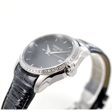 Load image into Gallery viewer, Tissot T Trend Couturier Diamonds Black Dial Black Leather Strap Watch for Women - T035.210.66.051.00