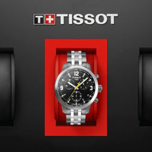 Load image into Gallery viewer, Tissot PRC 200 Chronograph Black Dial Stainless Steel Watch For Men - T0554171105700