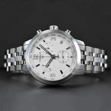 Load image into Gallery viewer, Tissot PRC 200 Chronograph White Dial Silver Steel Strap Watch For Men - T055.417.11.017.00