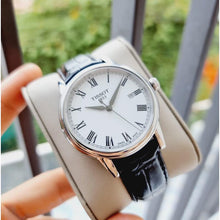 Load image into Gallery viewer, Tissot T Classic Carson White Dial Black Leather Strap Watch for Men - T085.410.16.013.00