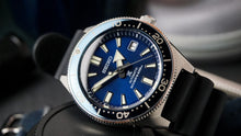 Load image into Gallery viewer, Seiko Prospex Analogue Automatic Diver Blue Dial Black Rubber Strap Watch For Men - SPB053J1