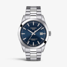 Load image into Gallery viewer, Tissot Gentlemen Powermatic 80 Silicium Blue Dial Silver Steel Strap Watch For Men - T127.407.11.041.00