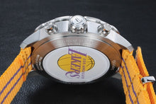 Load image into Gallery viewer, Tissot Quickster Chronograph NBA LA Lakers White Dial Yellow NATO Strap Watch for Men - T095.417.17.037.05