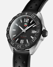 Load image into Gallery viewer, Tag Heuer Formula 1 Quartz Black Dial Black Rubber Strap Watch for Men - WAZ1110.FT8023