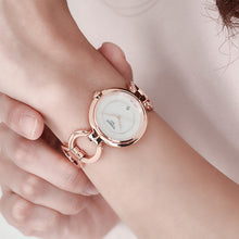 Load image into Gallery viewer, Tissot T Lady Flamingo Mother of Pearl Dial Rose Gold Steel Strap Watch for Women - T094.210.33.116.01