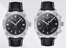 Load image into Gallery viewer, Tissot PR 100 Sport Quartz Black Dial Black Leather Strap Watch For Men - T101.610.16.051.00