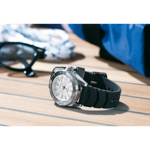 Load image into Gallery viewer, Seiko Shogun Prospex Titanium Divers Automatic White Dial Black Rubber Strap Watch For Men - SPB191J1