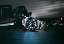 Load image into Gallery viewer, Seiko Prospex Sea Automatic Diver Green Dial Silver Steel Strap Watch For Men - SPB187J1