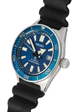 Load image into Gallery viewer, Seiko Prospex Analogue Automatic Diver Blue Dial Black Rubber Strap Watch For Men - SPB053J1