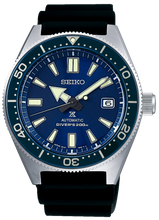 Load image into Gallery viewer, Seiko Prospex Analogue Automatic Diver Blue Dial Black Rubber Strap Watch For Men - SPB053J1