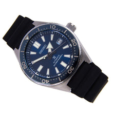 Load image into Gallery viewer, Seiko Prospex Analogue Automatic Diver Blue Dial Black Rubber Strap Watch For Men - SPB053J1