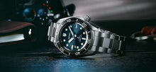 Load image into Gallery viewer, Seiko Prospex Sea Automatic Diver Green Dial Silver Steel Strap Watch For Men - SPB187J1