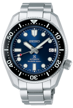 Load image into Gallery viewer, Seiko Prospex Sea Automatic Diver Green Dial Silver Steel Strap Watch For Men - SPB187J1