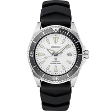 Load image into Gallery viewer, Seiko Shogun Prospex Titanium Divers Automatic White Dial Black Rubber Strap Watch For Men - SPB191J1
