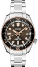 Load image into Gallery viewer, Seiko Prospex Sea Diver Automatic Brown Dial Silver Steel Strap Watch For Men - SPB240J1