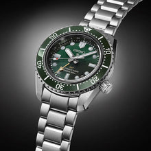 Load image into Gallery viewer, Seiko Prospex GMT Divers Automatic Marine Green Dial Silver Steel Strap Watch For Men - SPB381J1