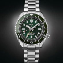 Load image into Gallery viewer, Seiko Prospex GMT Divers Automatic Marine Green Dial Silver Steel Strap Watch For Men - SPB381J1