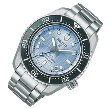 Load image into Gallery viewer, Seiko Prospex Limited Edition Automatic GMT Glacier Blue Dial Silver Steel Strap Watch For Men - SPB385J1