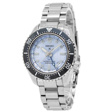 Load image into Gallery viewer, Seiko Prospex Limited Edition Automatic GMT Glacier Blue Dial Silver Steel Strap Watch For Men - SPB385J1