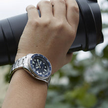 Load image into Gallery viewer, Seiko 5 Sports Automatic Analog Blue Dial Silver Steel Strap Watch For Men - SRPD51K1