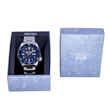 Load image into Gallery viewer, Seiko 5 Sports Automatic Analog Blue Dial Silver Steel Strap Watch For Men - SRPD51K1