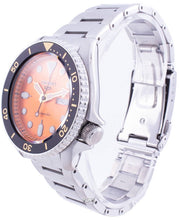 Load image into Gallery viewer, Seiko 5 Sports Automatic Orange Dial Silver Steel Strap Watch For Men - SRPD59K1