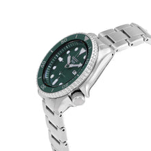 Load image into Gallery viewer, Seiko 5 Sports Automatic Green Dial Silver Steel Strap Watch For Men - SRPD61K1