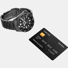 Load image into Gallery viewer, Seiko 5 Sports Automatic Black Dial Black Steel Strap Watch For Men - SRPD65K1