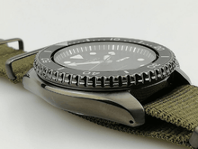 Load image into Gallery viewer, Seiko 5 Sport Automatic Black Dial Green Nylon Strap Watch For Men - SRPD65K4
