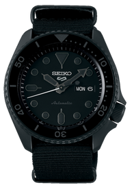 Seiko 5 Sports Automatic Black Dial Black NATO Strap Watch For Men - SRPD79K1