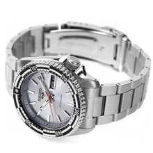 Load image into Gallery viewer, Seiko 5 Sports Special Edition Silver Dial Silver Steel Strap Watch For Men - SRPK09K1