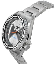 Load image into Gallery viewer, Seiko 5 Sports Special Edition Silver Dial Silver Steel Strap Watch For Men - SRPK09K1