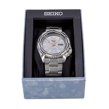 Load image into Gallery viewer, Seiko 5 Sports Special Edition Silver Dial Silver Steel Strap Watch For Men - SRPK09K1