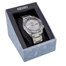 Load image into Gallery viewer, Seiko 5 Sports Special Edition Silver Dial Silver Steel Strap Watch For Men - SRPK09K1