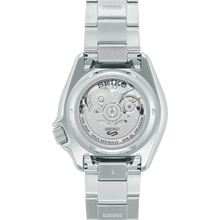 Load image into Gallery viewer, Seiko 5 Sports Double Hurricane Retro Orange Dial Silver Steel Strap Watch For Men - SRPK11K1