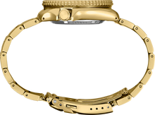 Load image into Gallery viewer, Seiko 5 Sports Automatic Black Dial Gold Steel Strap Watch For Men - SRPK18