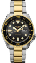 Load image into Gallery viewer, Seiko 5 Sports Automatic Special Creation Black Dial Two Tone Steel Strap Watch For Men - SRPK22