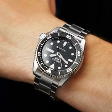 Load image into Gallery viewer, Seiko 5 Sports SKX Automatic Black Dial Silver Steel Strap Watch For Men - SRPK29K1