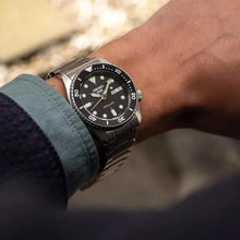 Load image into Gallery viewer, Seiko 5 Sports SKX Automatic Black Dial Silver Steel Strap Watch For Men - SRPK29K1