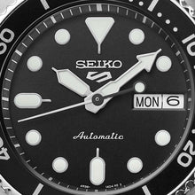 Load image into Gallery viewer, Seiko 5 Sports SKX Automatic Black Dial Silver Steel Strap Watch For Men - SRPK29K1