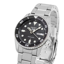 Load image into Gallery viewer, Seiko 5 Sports SKX Automatic Black Dial Silver Steel Strap Watch For Men - SRPK29K1