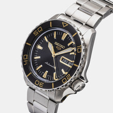 Load image into Gallery viewer, Seiko 5 Sport Automatic SKX Series Black Dial Silver Steel Strap Watch for Men - SRPK99K1