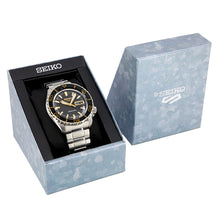 Load image into Gallery viewer, Seiko 5 Sport Automatic SKX Series Black Dial Silver Steel Strap Watch for Men - SRPK99K1